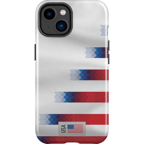 USA Soccer Flag iPhone 15 Plus Impact Case