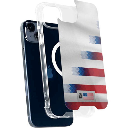 USA Soccer Flag iPhone 15 Plus MagSafe Case