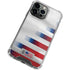 USA Soccer Flag iPhone 14 Pro Clear Case
