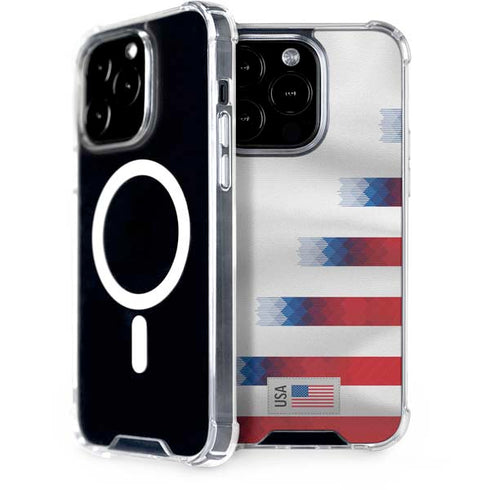 USA Soccer Flag iPhone 14 Pro MagSafe Case