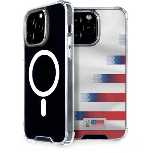 USA Soccer Flag iPhone 15 Pro Max MagSafe Case