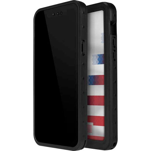 USA Soccer Flag iPhone 14 Pro Max Waterproof Case