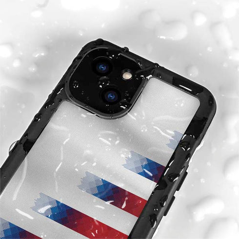 USA Soccer Flag iPhone 15 Waterproof Case