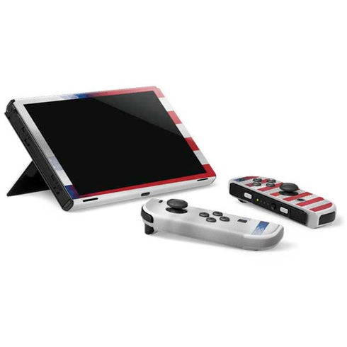 USA Soccer Flag Nintendo Switch OLED (2021) Skin