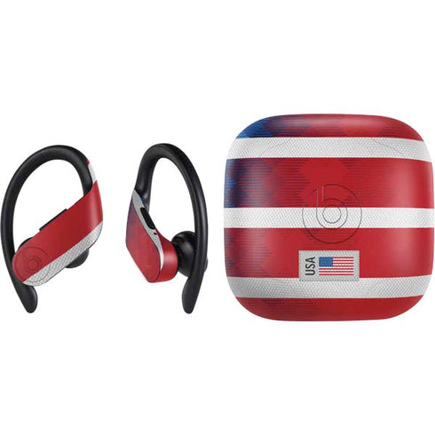 USA Soccer Flag PowerBeats Pro Skin