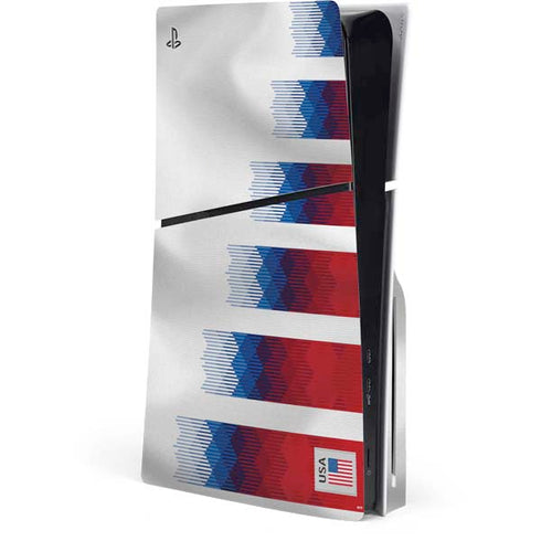 USA Soccer Flag PS5 Slim Disk Console Skin