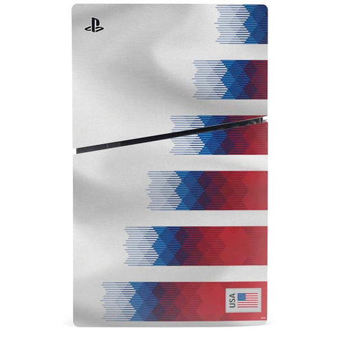 USA Soccer Flag PS5 Slim Disk Console Skin