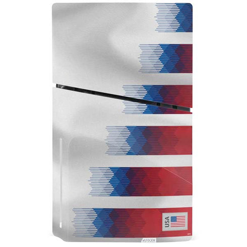 USA Soccer Flag PS5 Slim Disk Console Skin