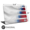 USA Soccer Flag Universal Laptop 17in (13.8 x 10in) Skin
