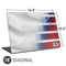 USA Soccer Flag Universal Laptop 18in (14.6 x 10.6in) Skin