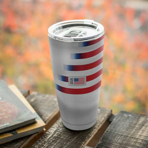 USA Soccer Flag Yeti 20oz Tumbler Skin