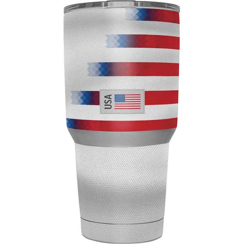 USA Soccer Flag Yeti 30oz Rambler Tumbler Skin