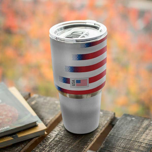 USA Soccer Flag Yeti 30oz Rambler Tumbler Skin