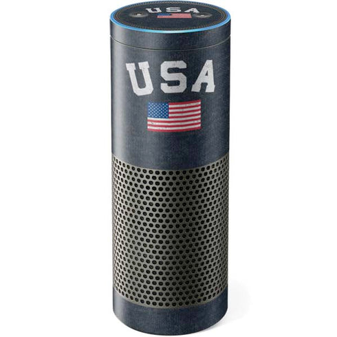 USA with American Flag Amazon Echo Skin