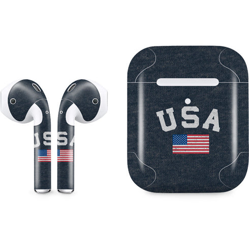 USA with American Flag Apple AirPods 2 Skin