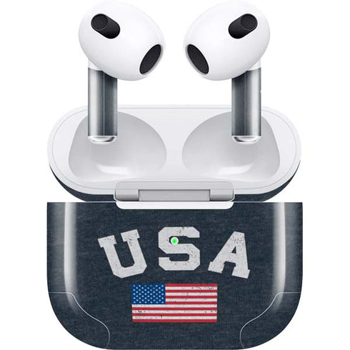 USA with American Flag Apple AirPods (3rd Gen 2021) Skin
