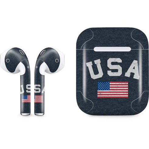 USA with American Flag Apple AirPods Skin