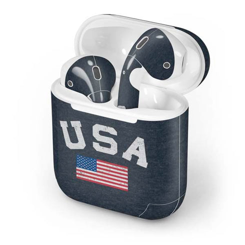 USA with American Flag Apple AirPods Skin