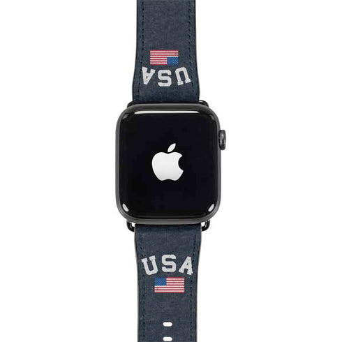 USA with American Flag Apple Watch Band 38-40mm