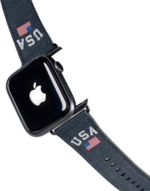 USA with American Flag Apple Watch Band 38-40mm
