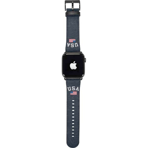 USA with American Flag Apple Watch Band 38-40mm