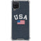 USA with American Flag Galaxy A12 Clear Case
