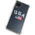USA with American Flag Galaxy A12 Clear Case