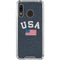 USA with American Flag Galaxy A30 Clear Case