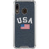 USA with American Flag Galaxy A30 Clear Case