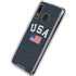 USA with American Flag Galaxy A30 Clear Case