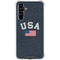 USA with American Flag Galaxy A54 5G Clear Case