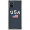 USA with American Flag Galaxy A71 5G Clear Case