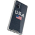 USA with American Flag Galaxy A71 5G Clear Case