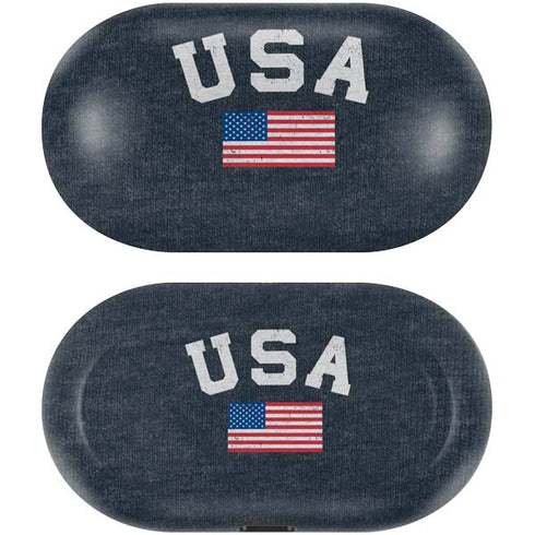 USA with American Flag Galaxy Buds Skin