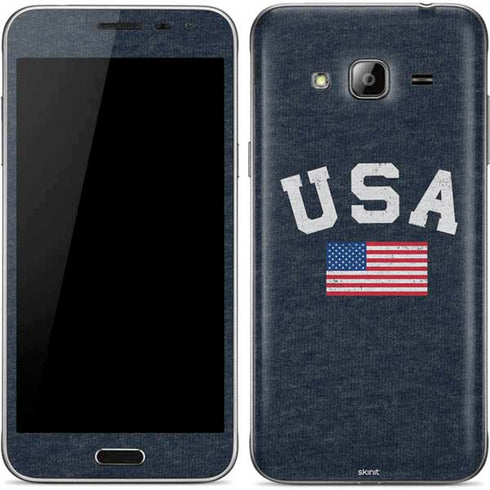 USA with American Flag Galaxy J3 Skin