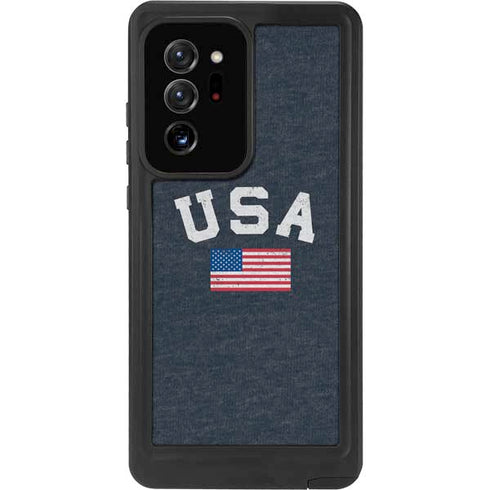 USA with American Flag Galaxy Note20 Ultra 5G Waterproof Case