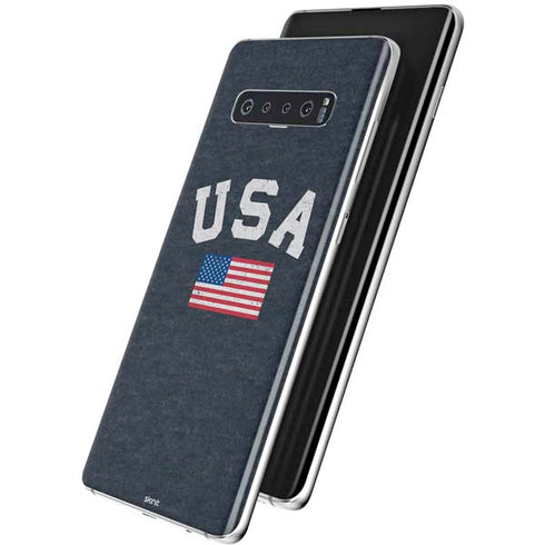 USA with American Flag Galaxy S10 Plus Skin