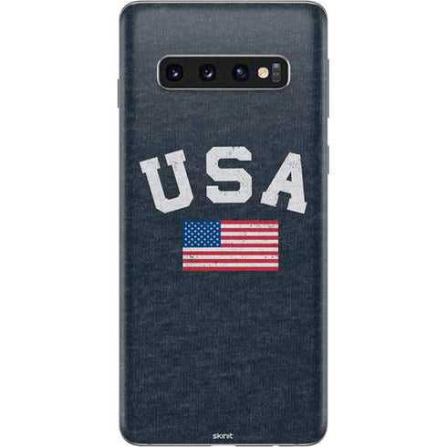 USA with American Flag Galaxy S10 Skin