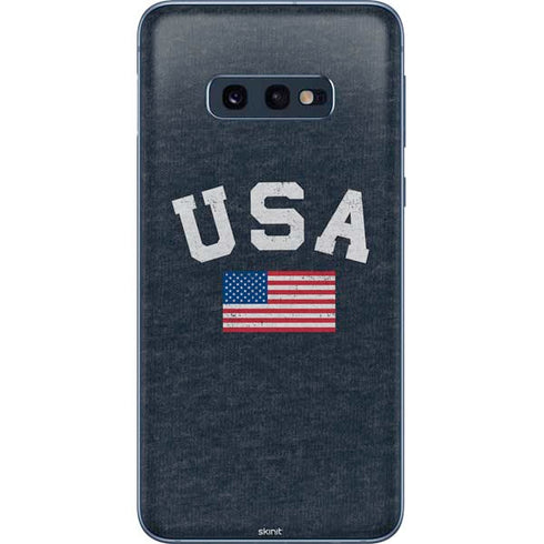 USA with American Flag Galaxy S10e Skin