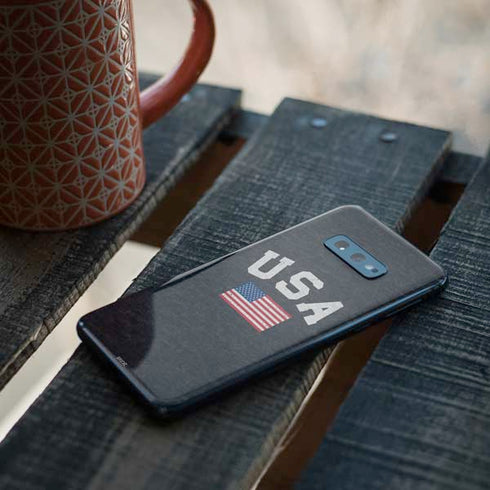 USA with American Flag Galaxy S10e Skin