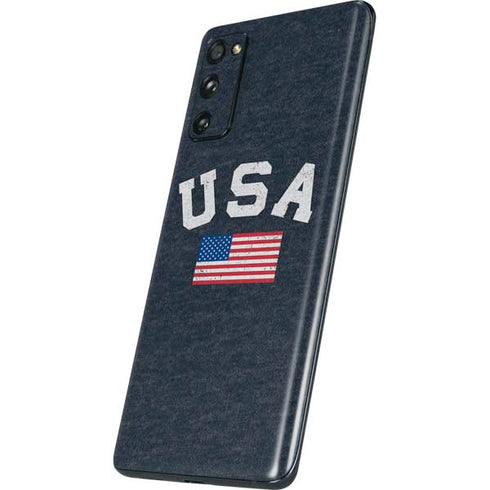 USA with American Flag Galaxy S20 Fan Edition Skin