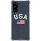 USA with American Flag Galaxy S20 FE Clear Case
