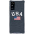 USA with American Flag Galaxy S20 FE Clear Case