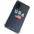 USA with American Flag Galaxy S20 FE Clear Case