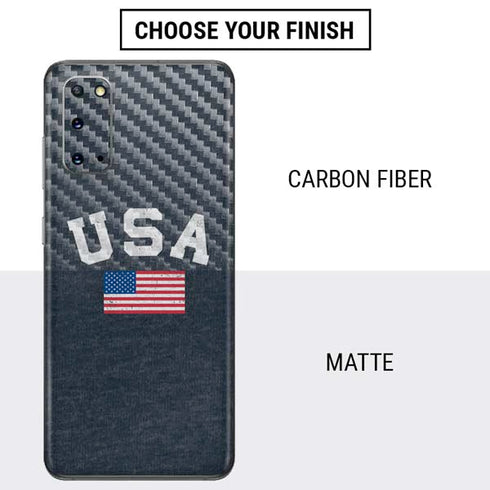 USA with American Flag Galaxy S20 Skin