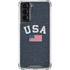 USA with American Flag Galaxy S21 5G Clear Case
