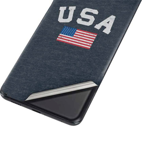 USA with American Flag Galaxy S21 5G Skin