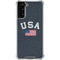 USA with American Flag Galaxy S21 Plus 5G Clear Case