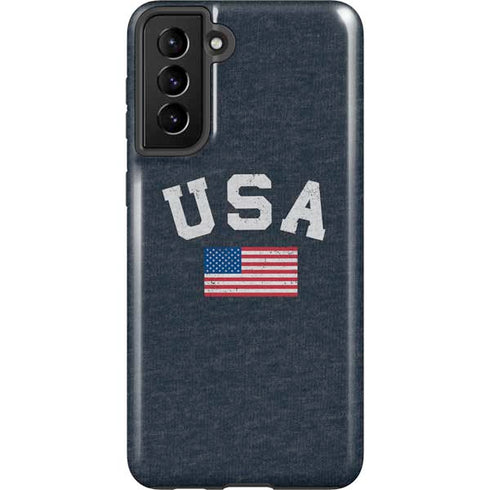 USA with American Flag Galaxy S21 Plus 5G Pro Case