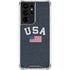 USA with American Flag Galaxy S21 Ultra 5G Clear Case